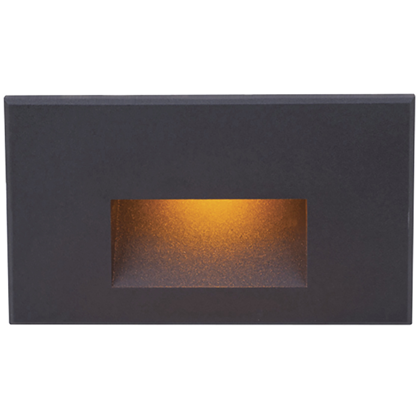 WAC 12V Step Light LED 1.5 inch Black ADA Step and Wall Light in Amber, WAC Landscape