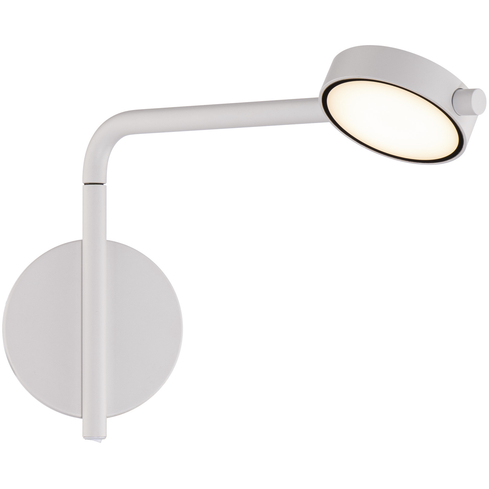 Elbo 1 Light 4 inch White Reading Light Wall Light in 3000K