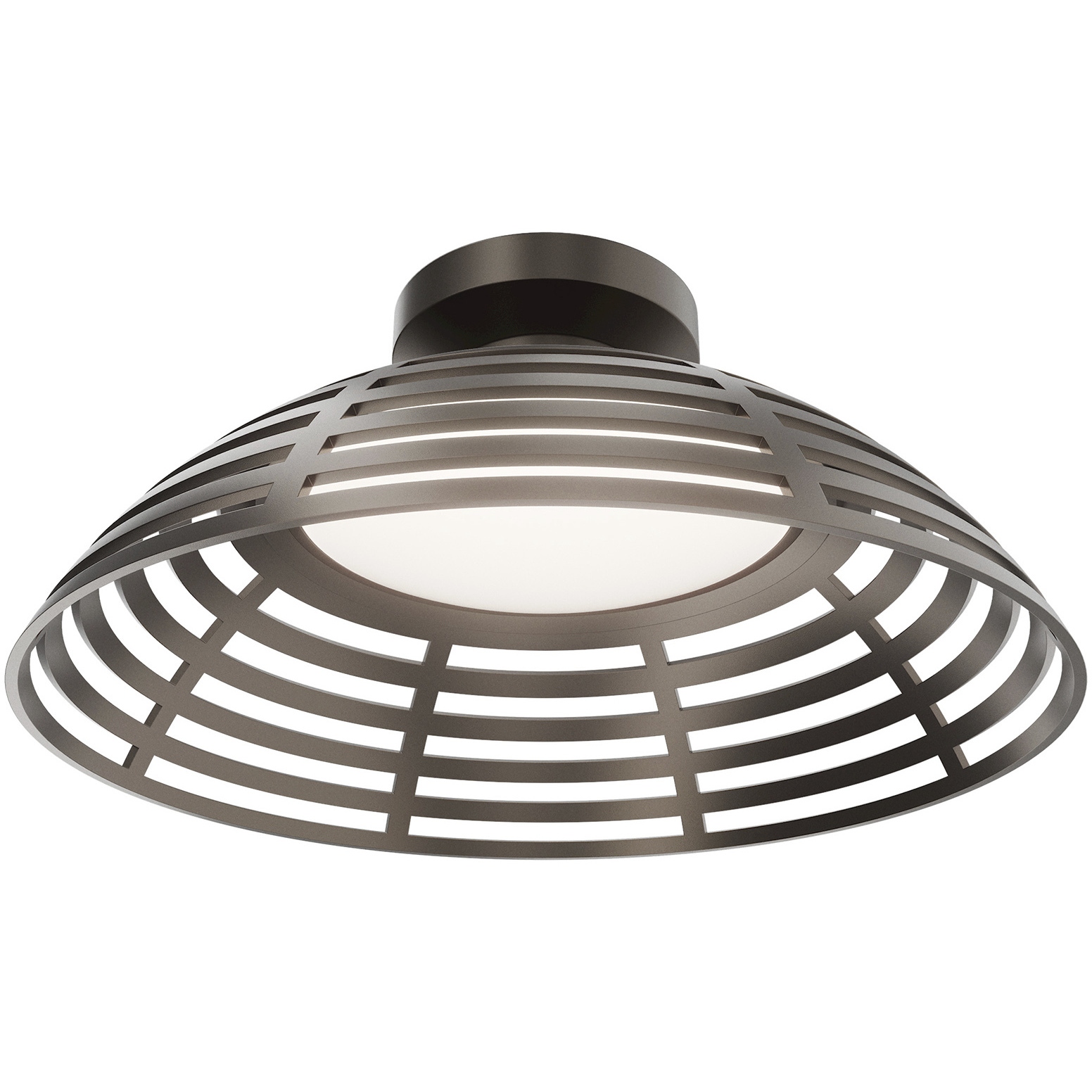 Corlander LED 18 inch Bronze Outdoor Semi-Flush Mount, dweLED
