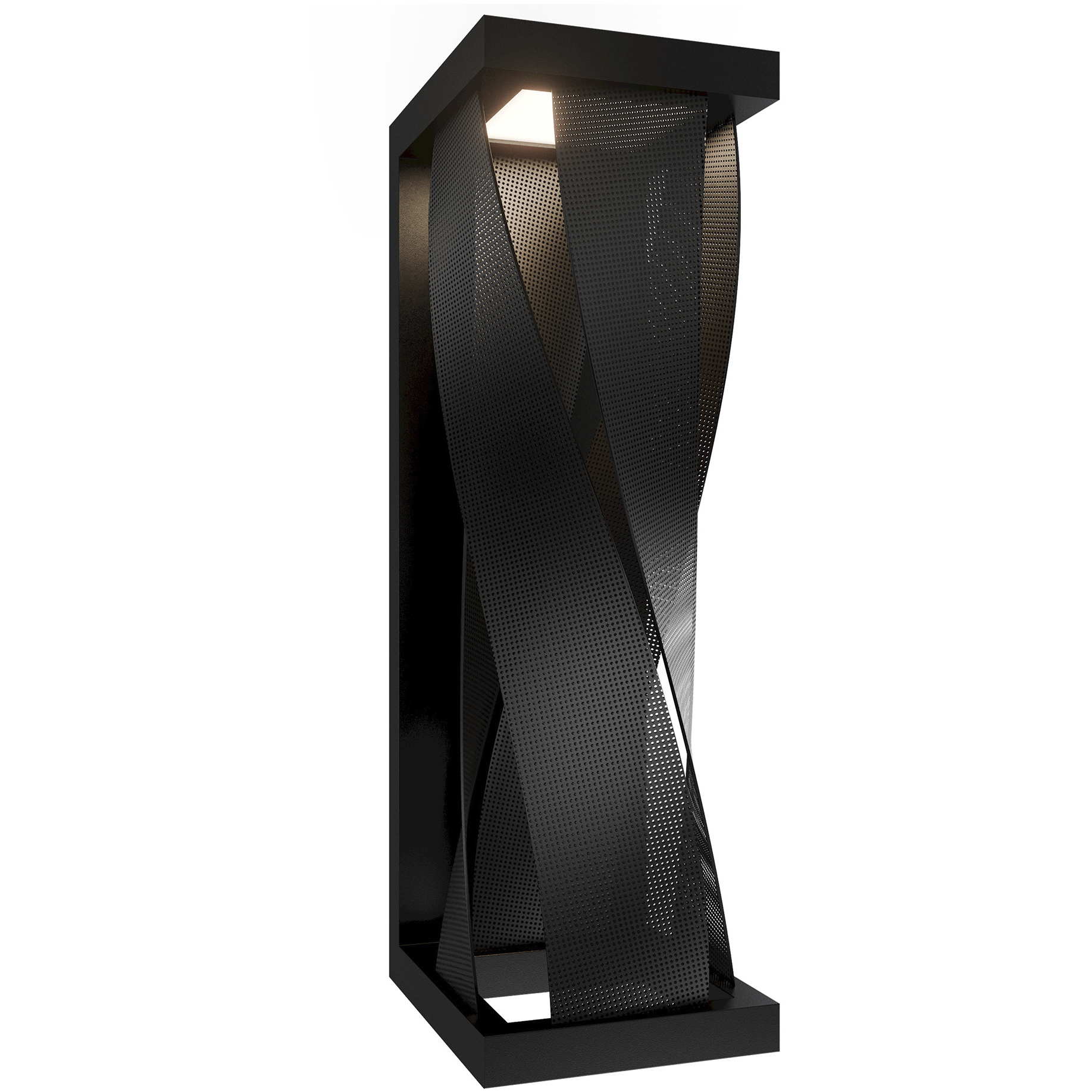 Brocade LED 26 inch Black Outdoor Wall Light, dweLED