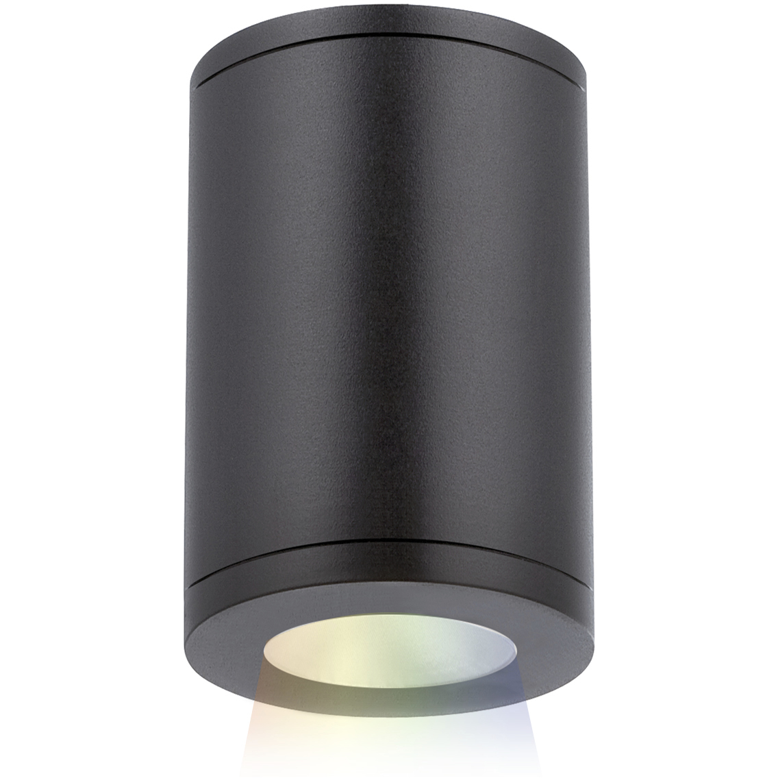 Tube Arch LED 4.88 inch Black Outdoor Flush in Flood, 90, Color Changing