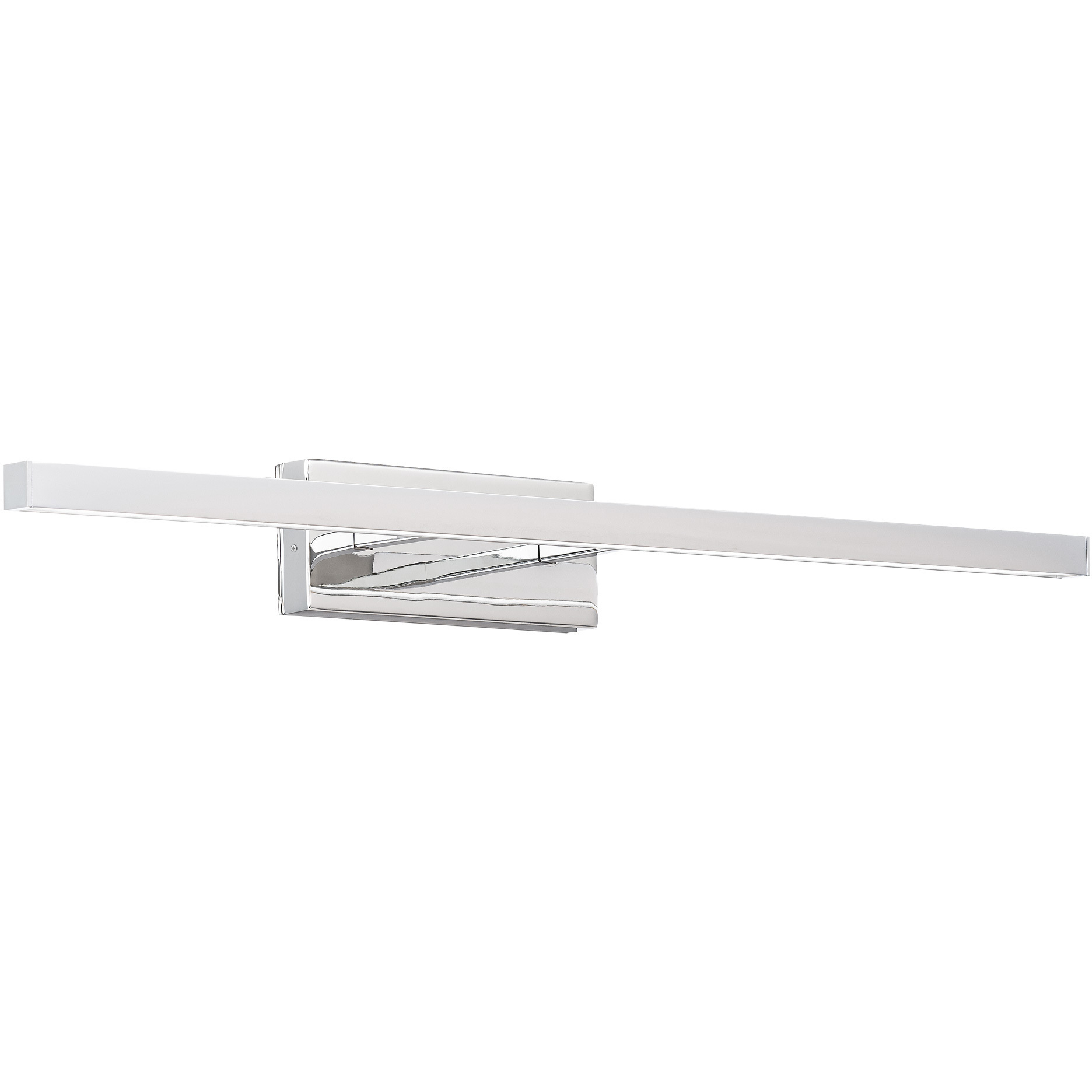 Parallax LED 24 inch Chrome Bath Vanity & Wall Light in 3500K, dweLED