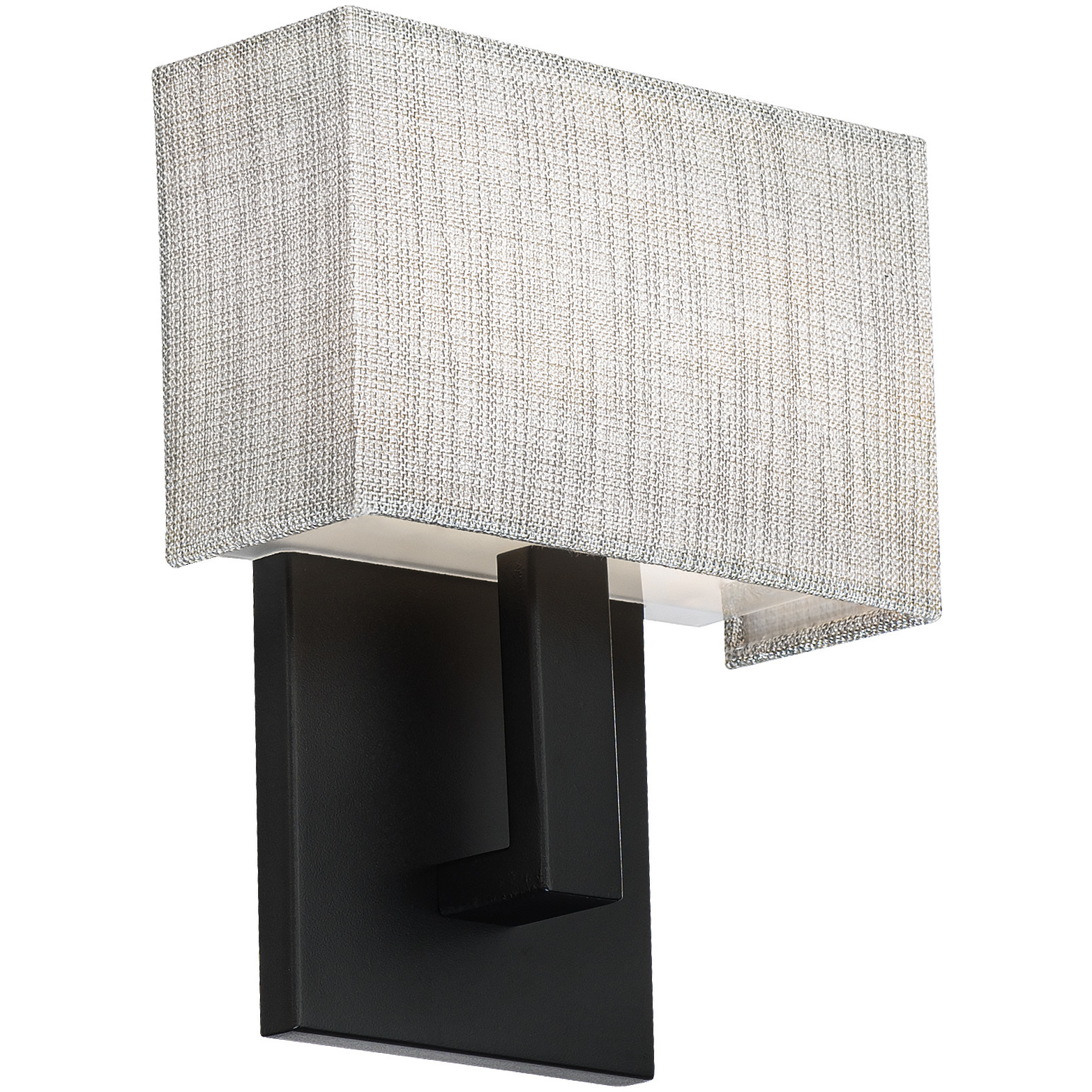 Manhattan LED 2.75 inch Black ADA Wall Sconce Wall Light, dweLED