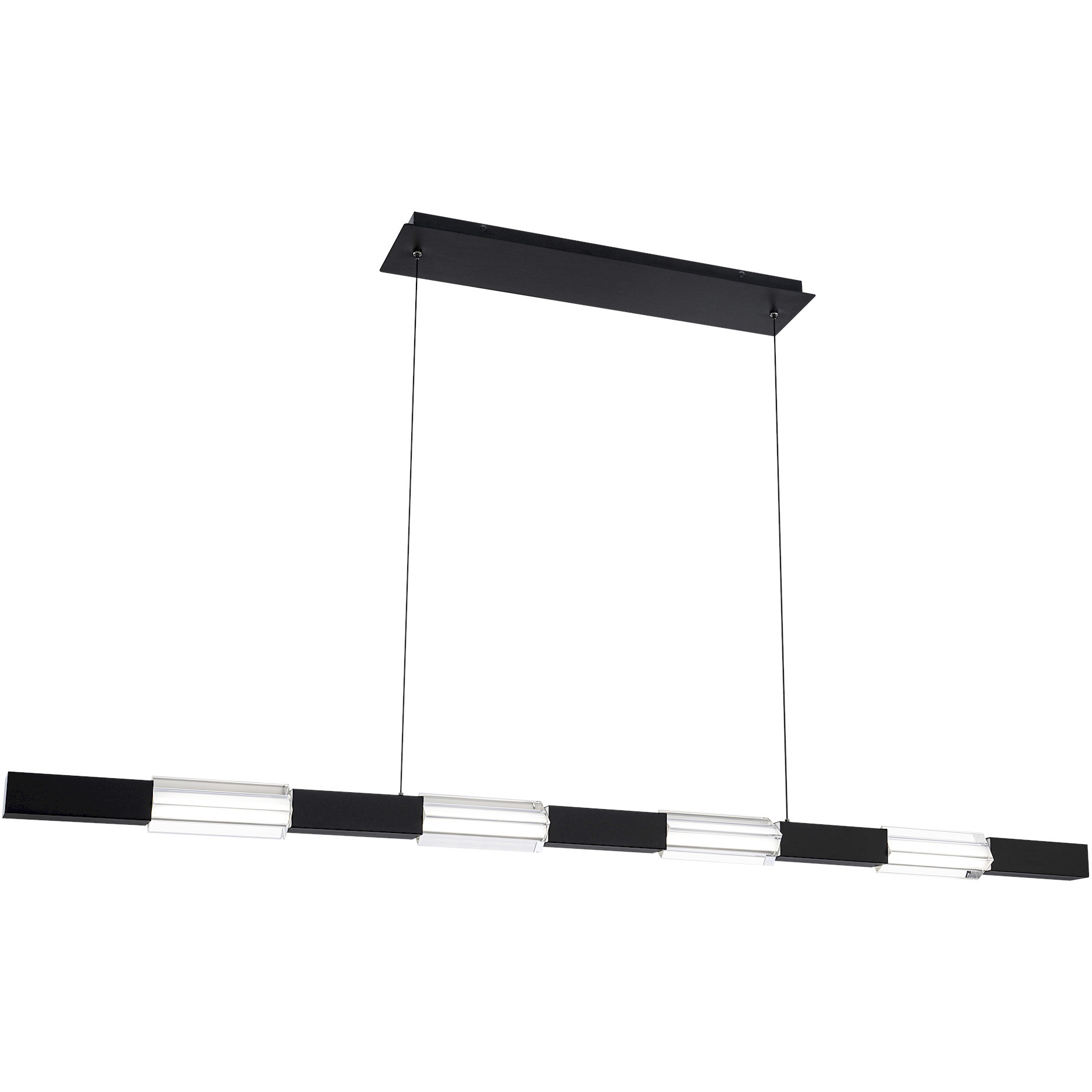 Led 60 Inches Super Star LED 60 inch Black Linear Pendant Ceiling Light, dweLED