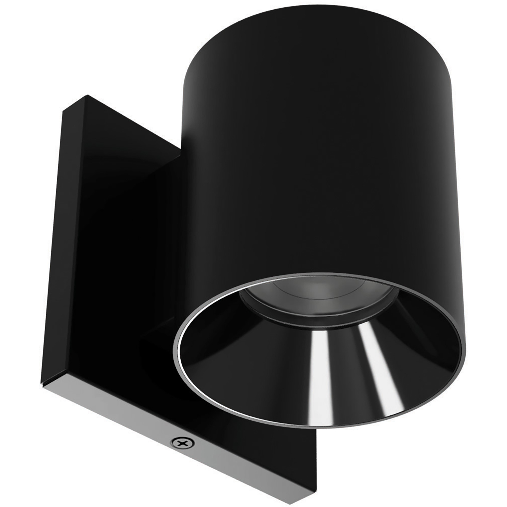 WAC Lighting W4R-FCS-BKBK Zoron LED 4.25 inch Black Outdoor Wall Lighting