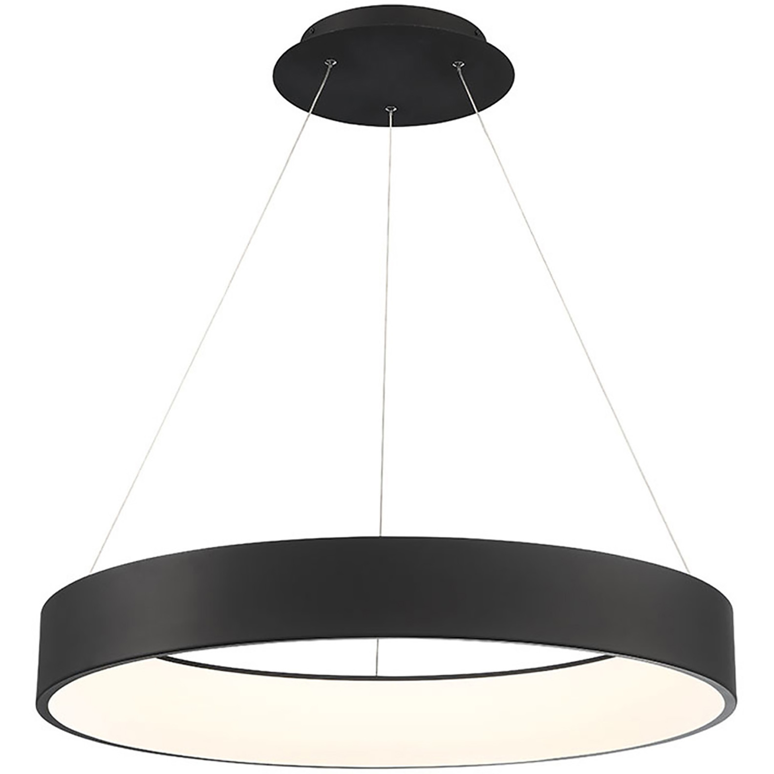Corso LED 31.5 inch Black Pendant Ceiling Light, dweLED