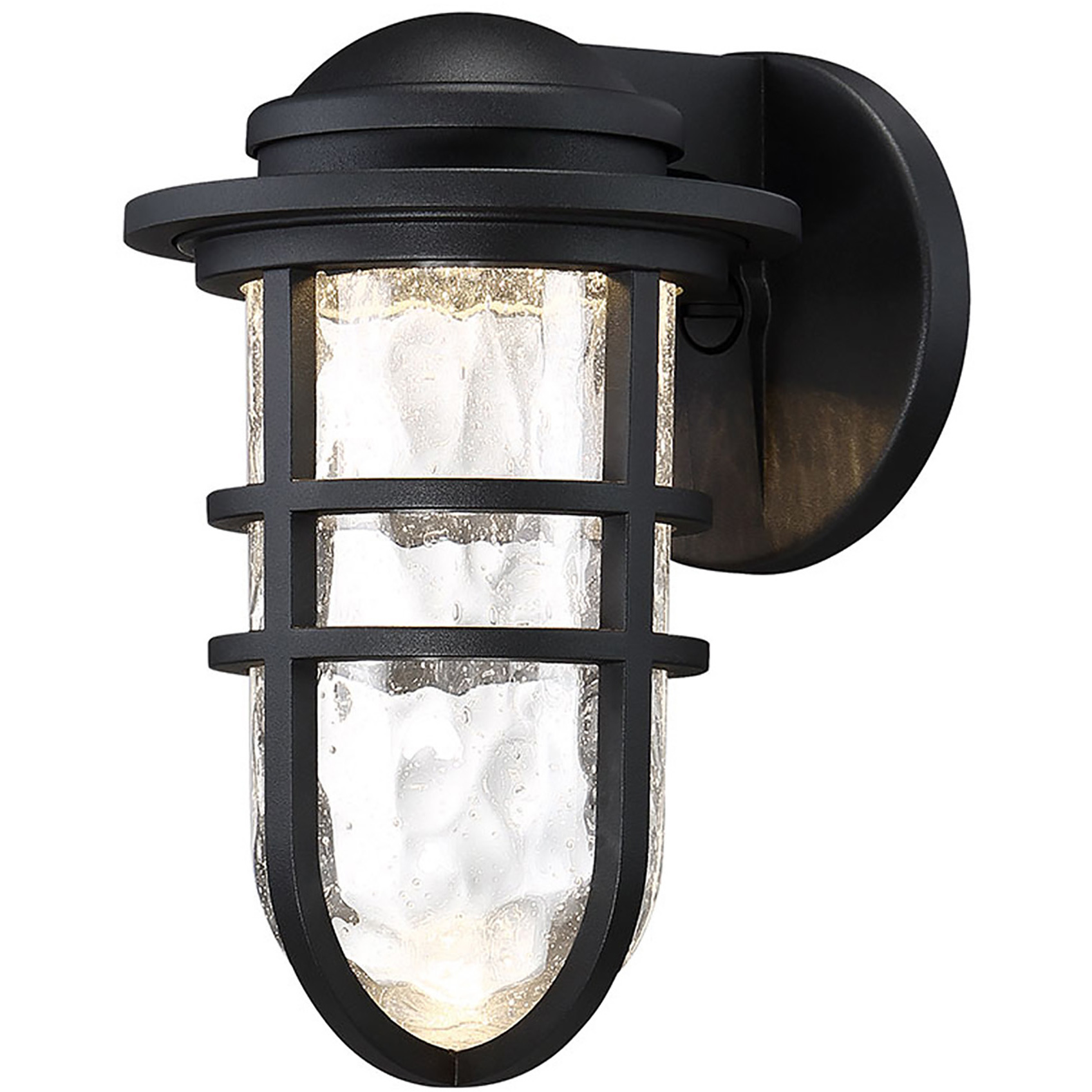 Steampunk LED 9.5 inch Black Outdoor Wall Light, dweLED