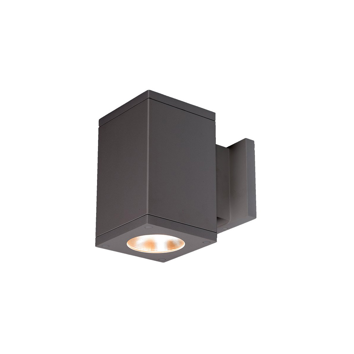 Cube Arch LED 5.5 inch Graphite Sconce Wall Light in Flood, 90, 2700K, Towards Wall