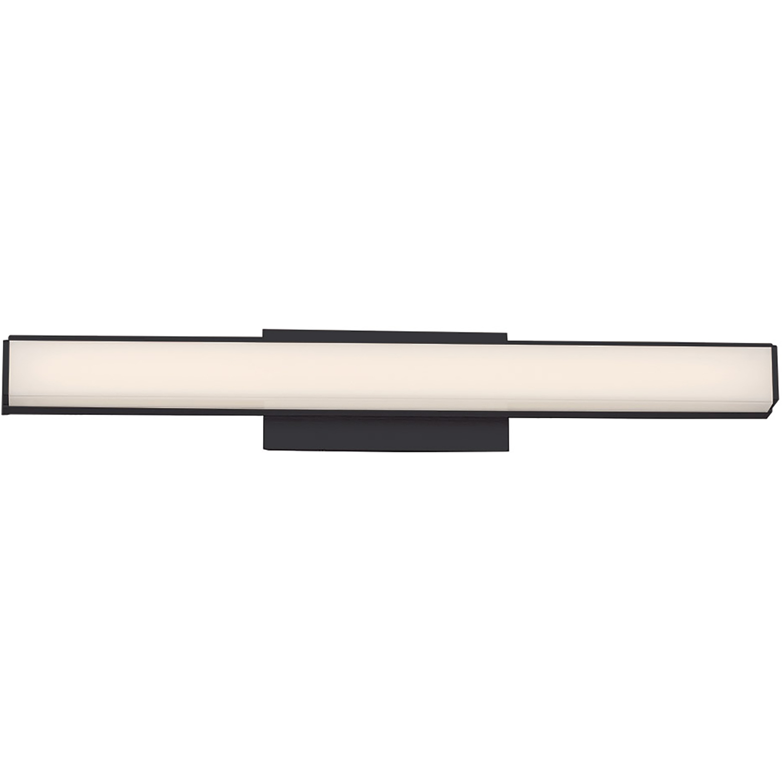 Brink LED 18 inch Black Bath Vanity & Wall Light in 2700K, dweLED