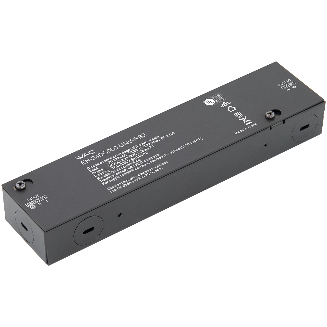 WAC Lighting EN-24DC096-UNV-RB2 Power Supply Enclosed Power