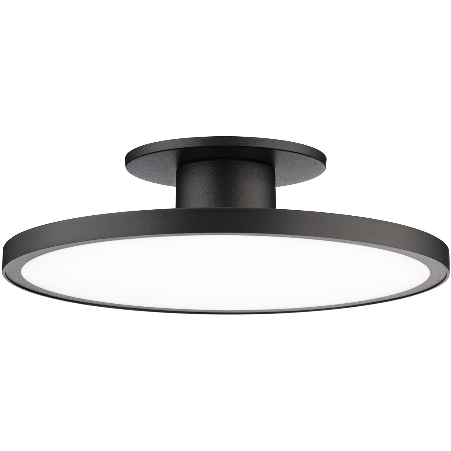 WAC Lighting FM-250811-CS-BK Twist-N-Lite LED 11 inch Black Semi-Flush ...