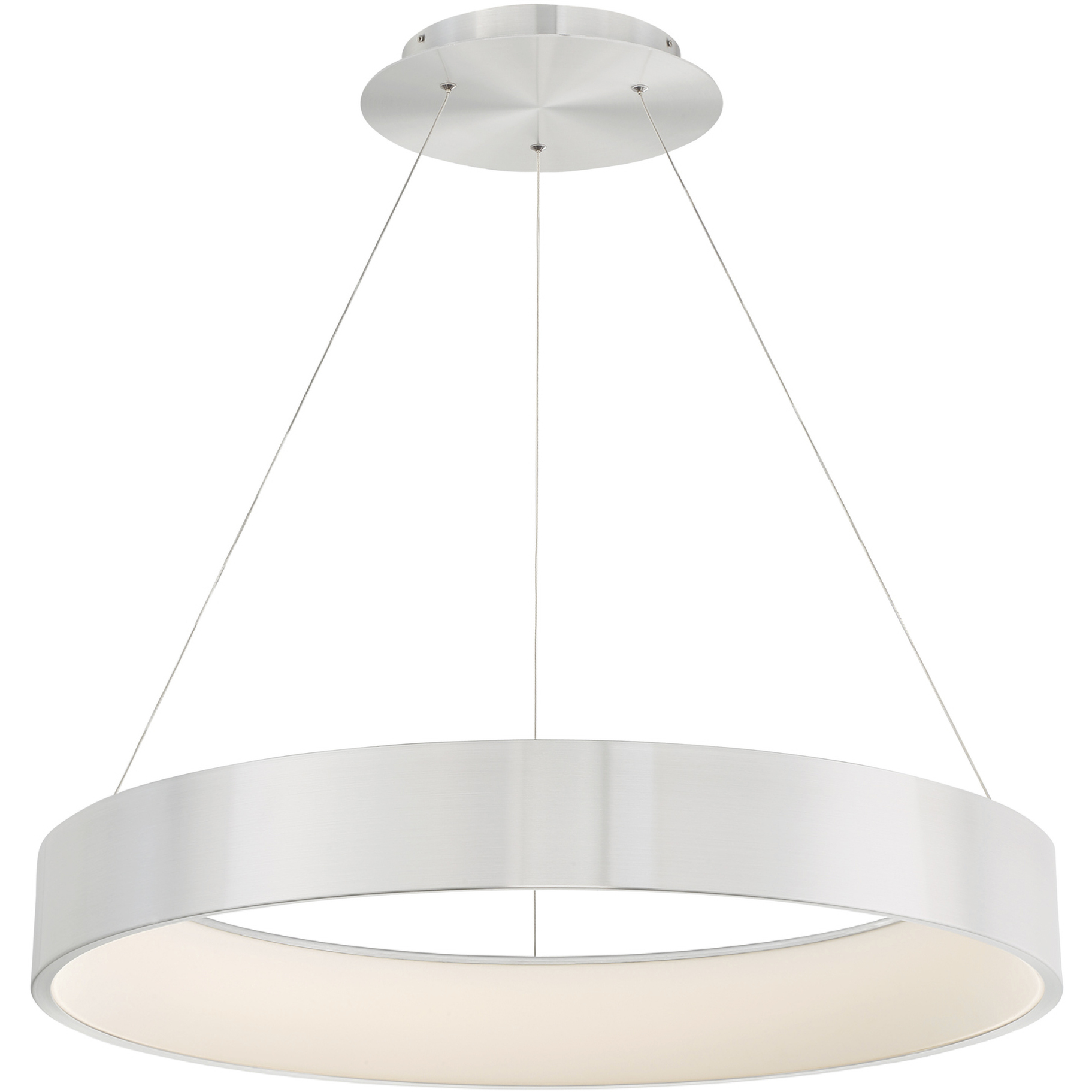 WAC Lighting PD-33732-AL Corso LED 32 inch Brushed Aluminum Pendant Ceiling  Light in 32in, dweLED