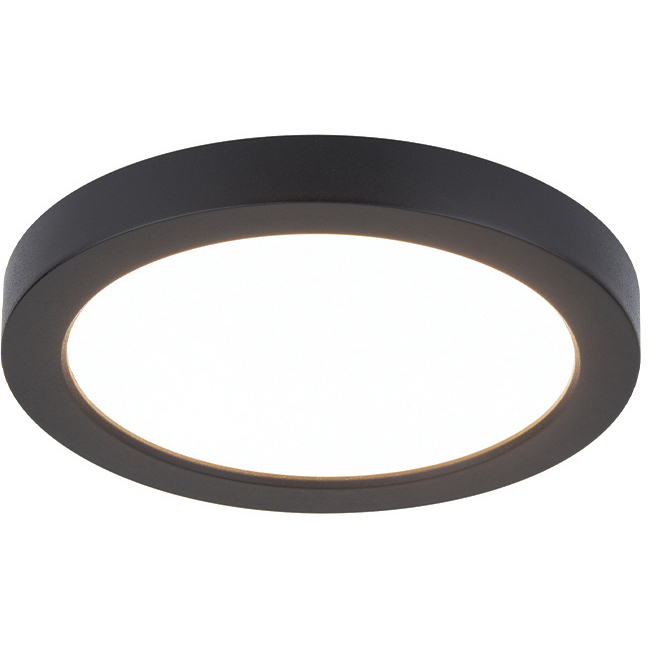 WAC Lighting FM-05RN-930-BK Round LED 5 inch Black Flush Mount Ceiling ...