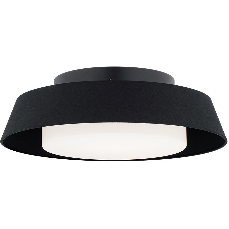 Chapeau 1 Light 3.25 inch Black Flush Mount Ceiling Light in 3000K, dweLED Chapeau 1 Light 3.25 inch Black Flush Mount Ceiling Light in 3000K, dweLED