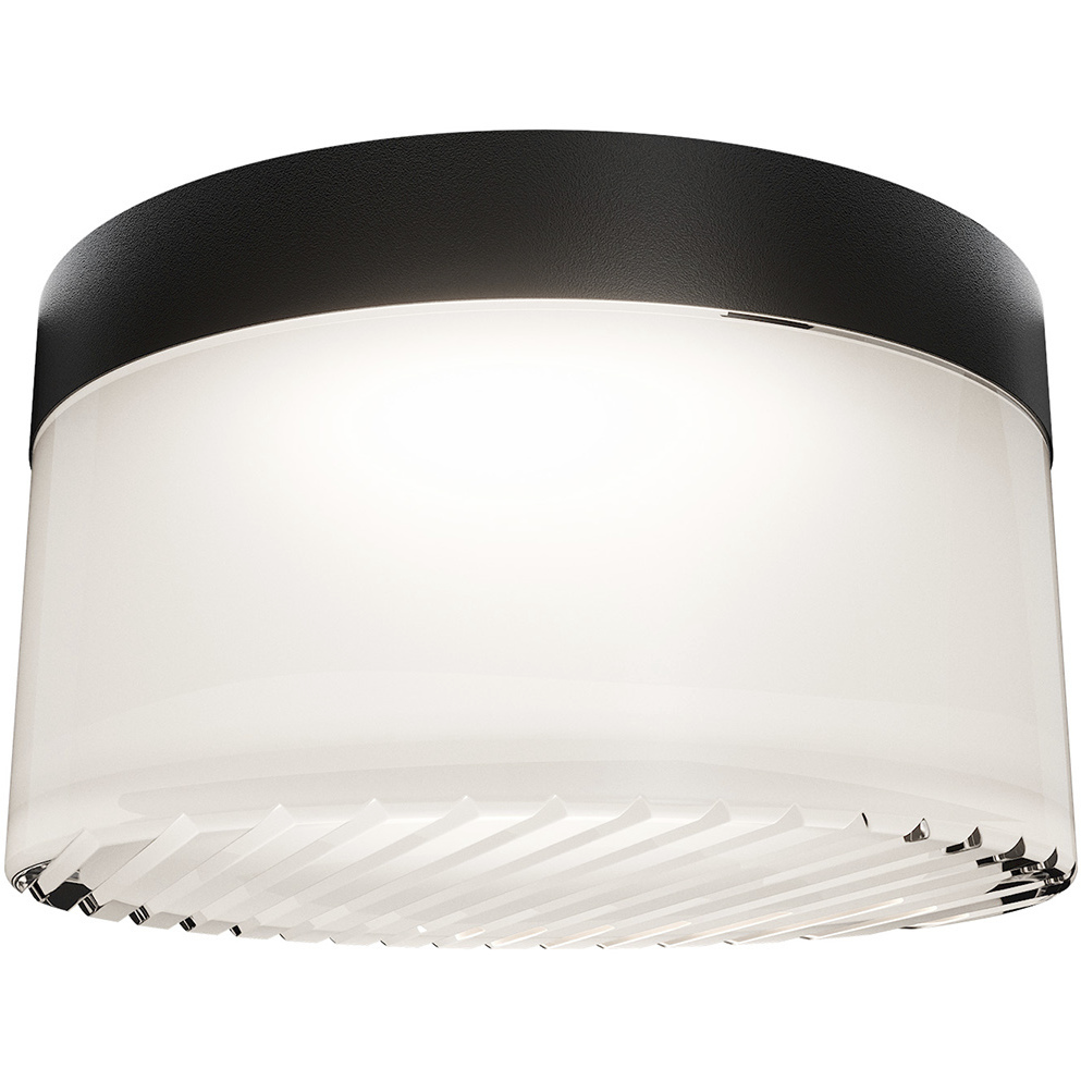 Balto III LED 5.38 inch Black Outdoor Flush Mount, dweLED