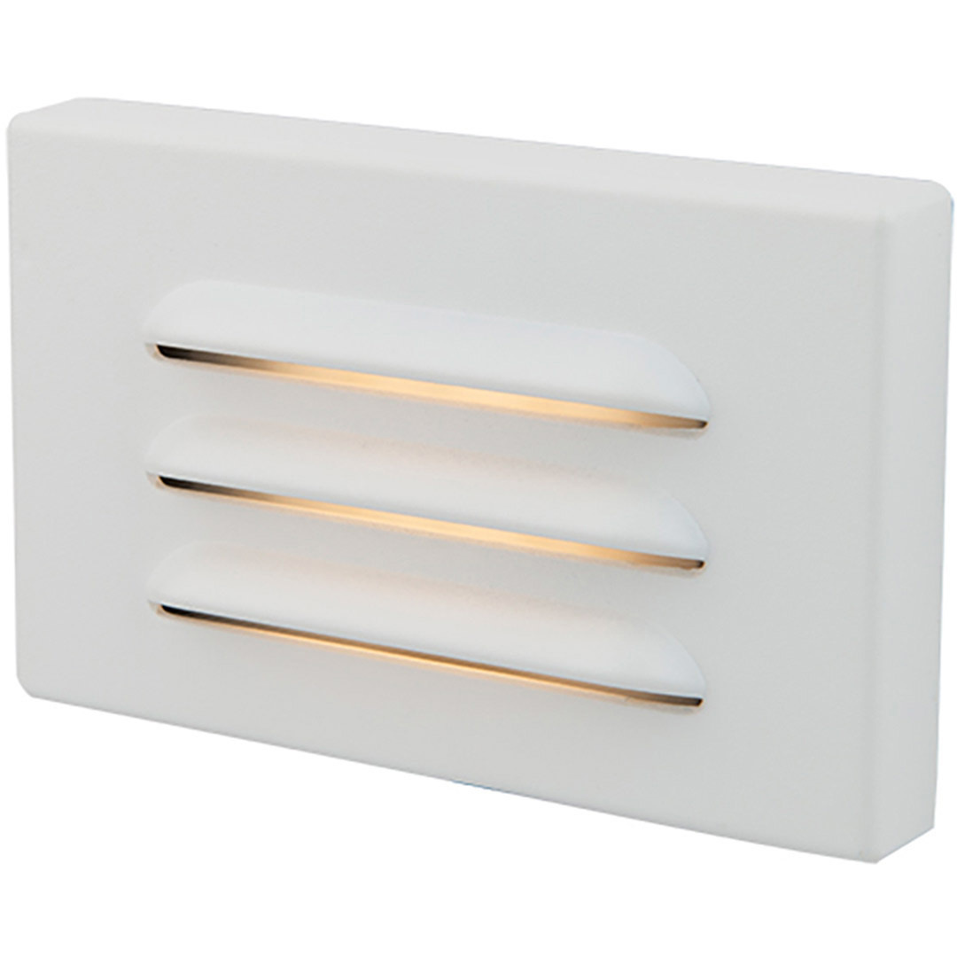 WAC 12V Surface Mounted Step Light LED 5 inch White ADA Step and Wall Light in 3000K Warm White LED, WAC Landscape