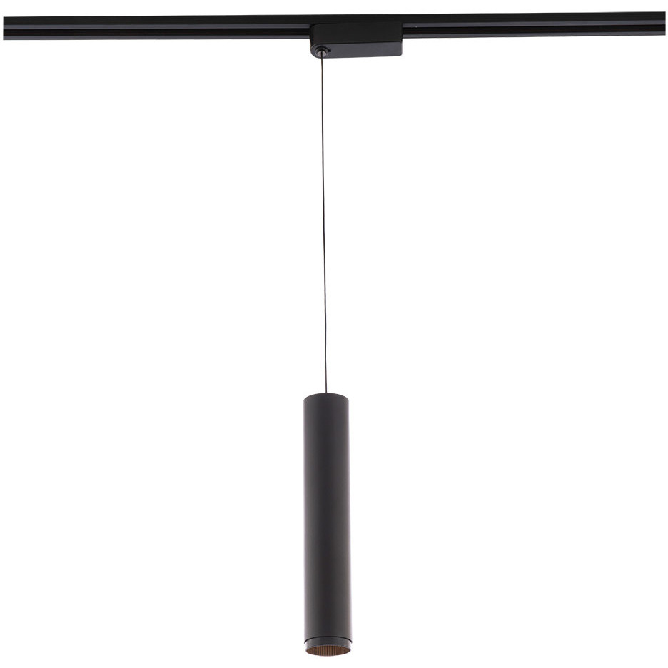 Silo 1 Light 120 VAC White/Black Track Pendant Ceiling Light in 2700K, J  Track