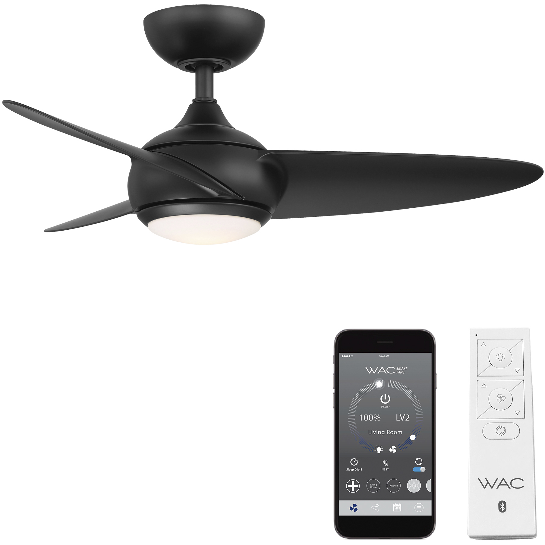 ENTWURFEN 黒 トウラハット　M WAC Lighting F-094L-MB Loft 38 inch Matte Black Downrod Ceiling