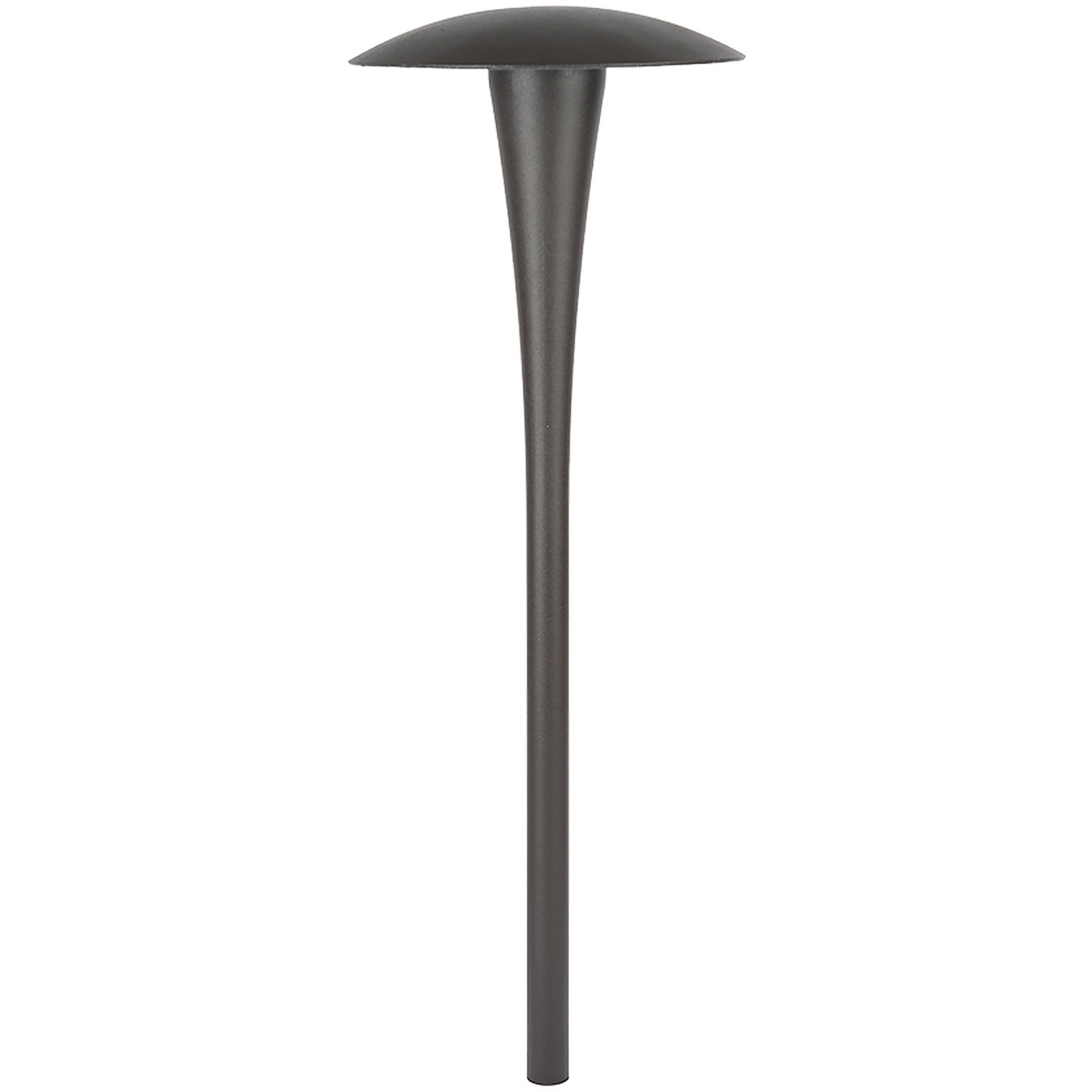 Round 12 5.8 watt Bronze Path and Area Light in 3000K Warm White LED, WAC Landscape