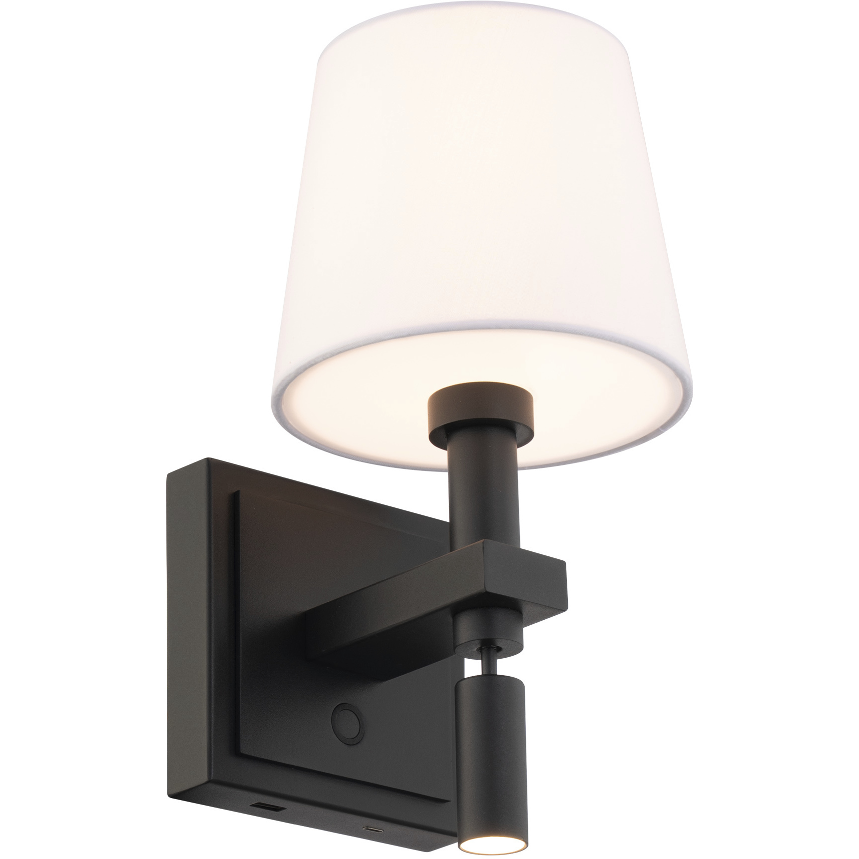 Chloe LED 7.25 inch Black Reading Light Wall Light, dweLED