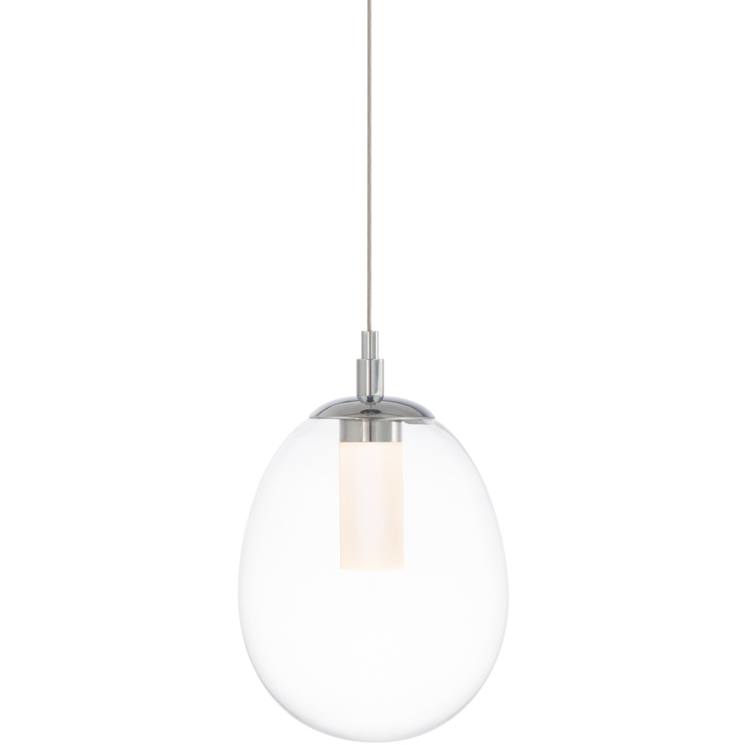 Bolla LED 5.88 inch Chrome Mini-Pendant Ceiling Light, dweLED