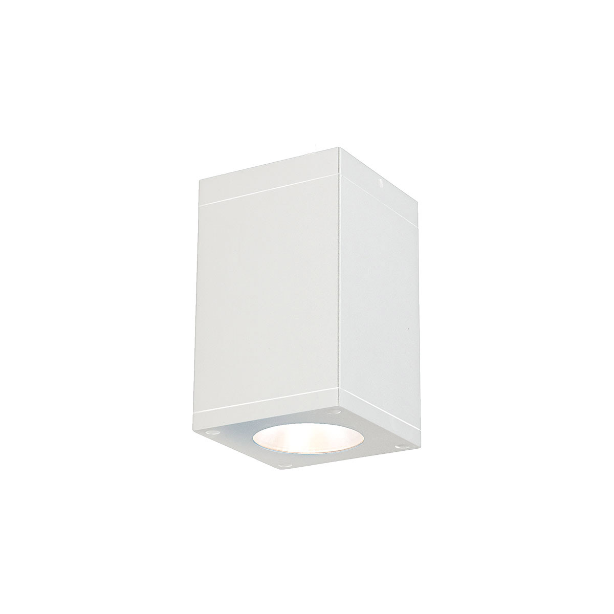 Cube Arch LED 5.5 inch White Outdoor Flush in Spot, 90, 3000K