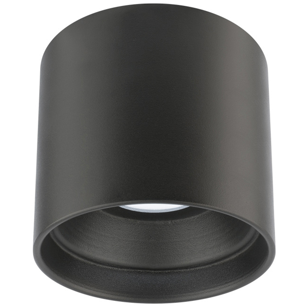 Downtown LED 5 inch Black Flush Mount Ceiling Light in 3000K, dweLED