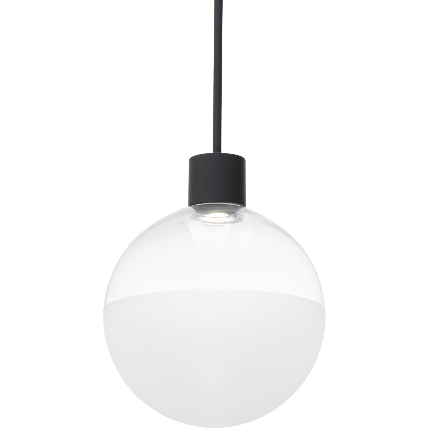 Gaze LED 12 inch Black Pendant Ceiling Light in 4000K, dweLED