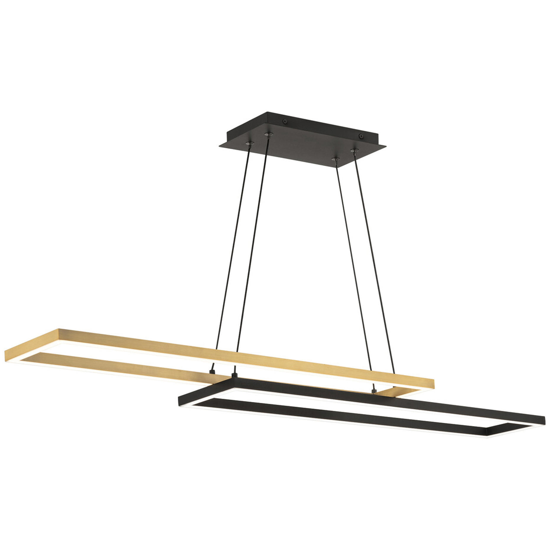 Double Entendre Linear Pendant Ceiling Light in 3000K, dweLED