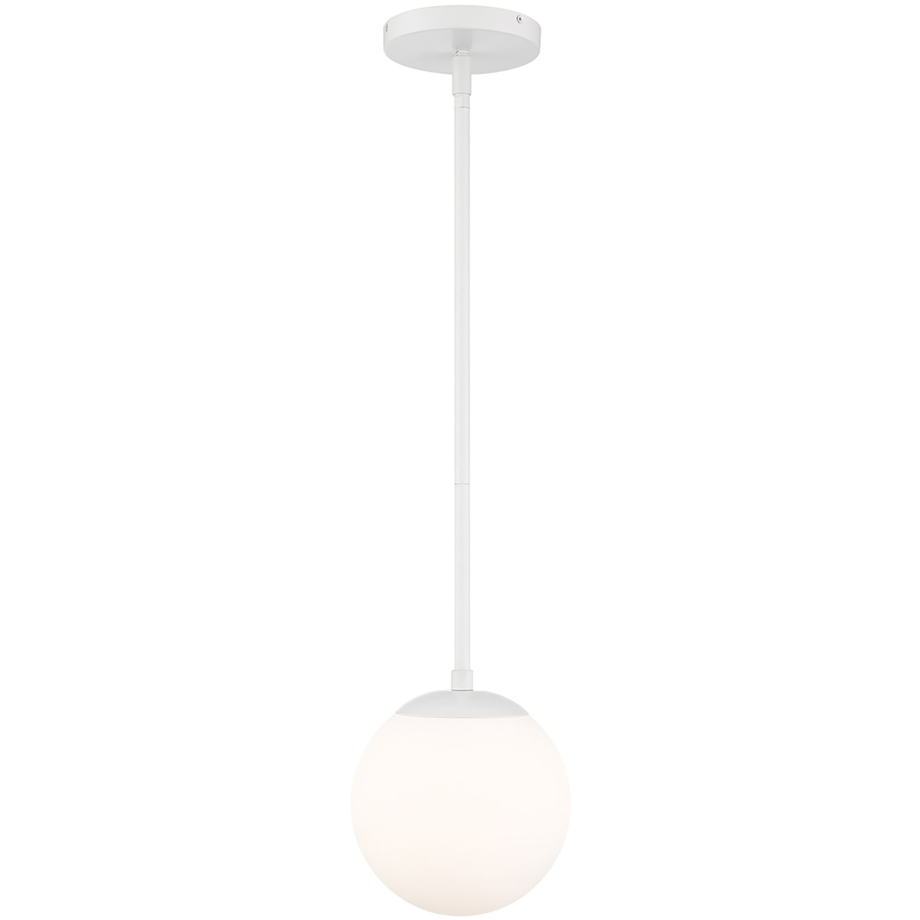 Niveous LED 7 inch White Pendant Ceiling Light in 3500K, dweLED