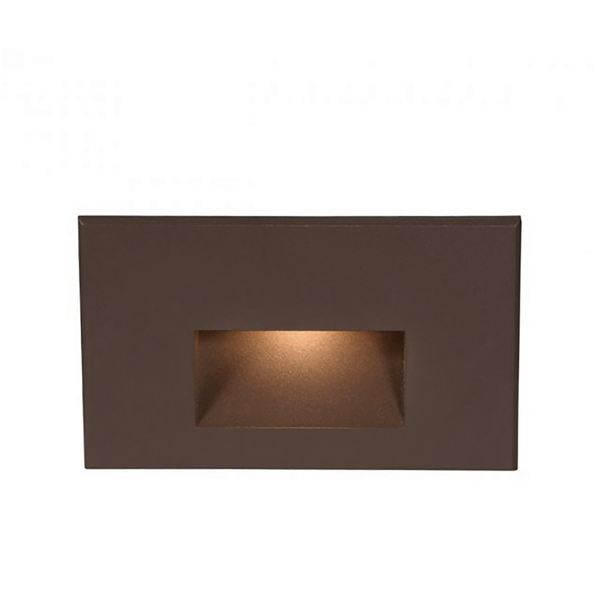 WAC 120V Step Light LED 1.5 inch Solid Brass Coated in Bronze ADA Step and Wall Light in 2700K Warm LED, WAC Lighting