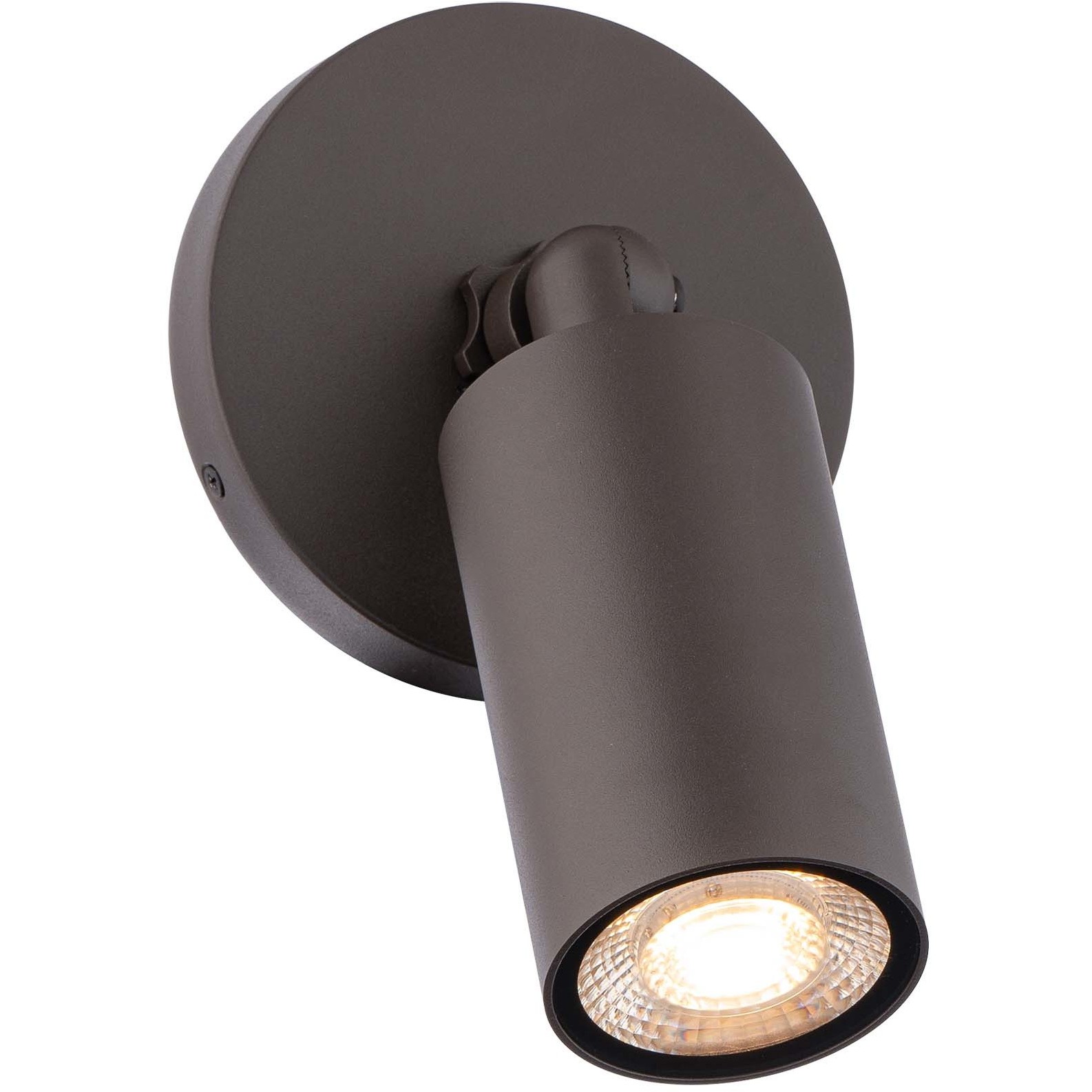 Cylinder LED 5.06 inch Bronze Outdoor Wall Light