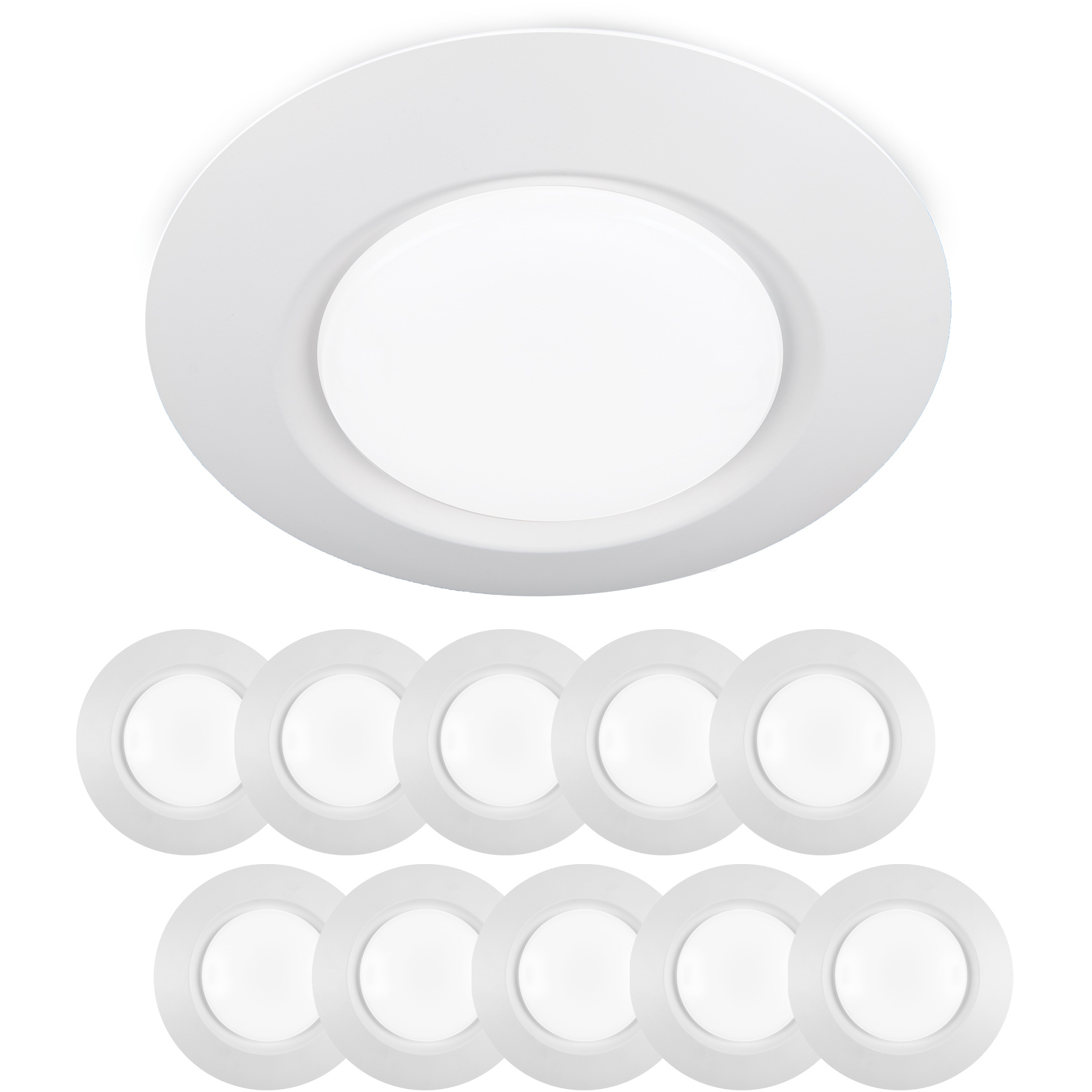 I Can't Believe It's Not Recessed LED 7.5 inch White Flush Mount