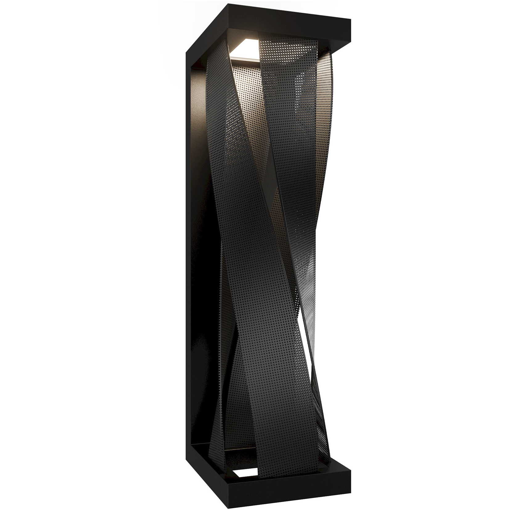 Brocade LED 18 inch Black Outdoor Wall Light, dweLED