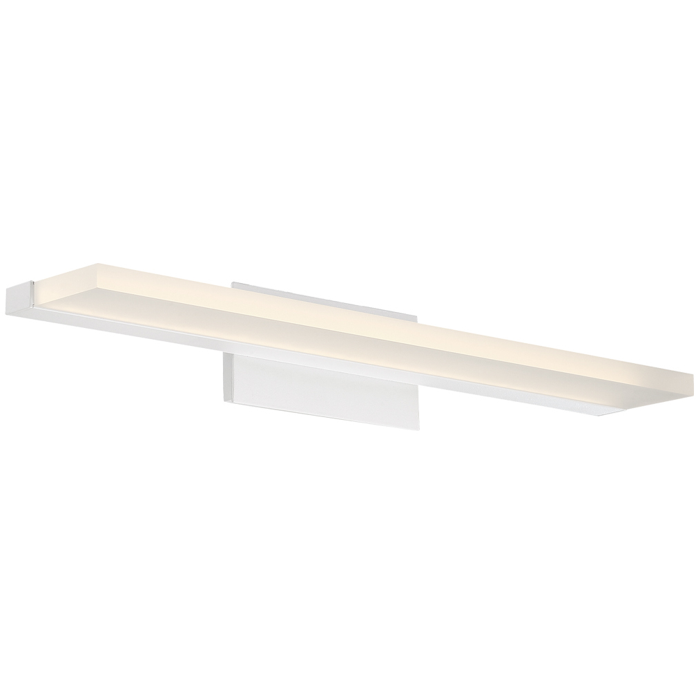 Level LED 19 inch White Bath Vanity & Wall Light, dweLED
