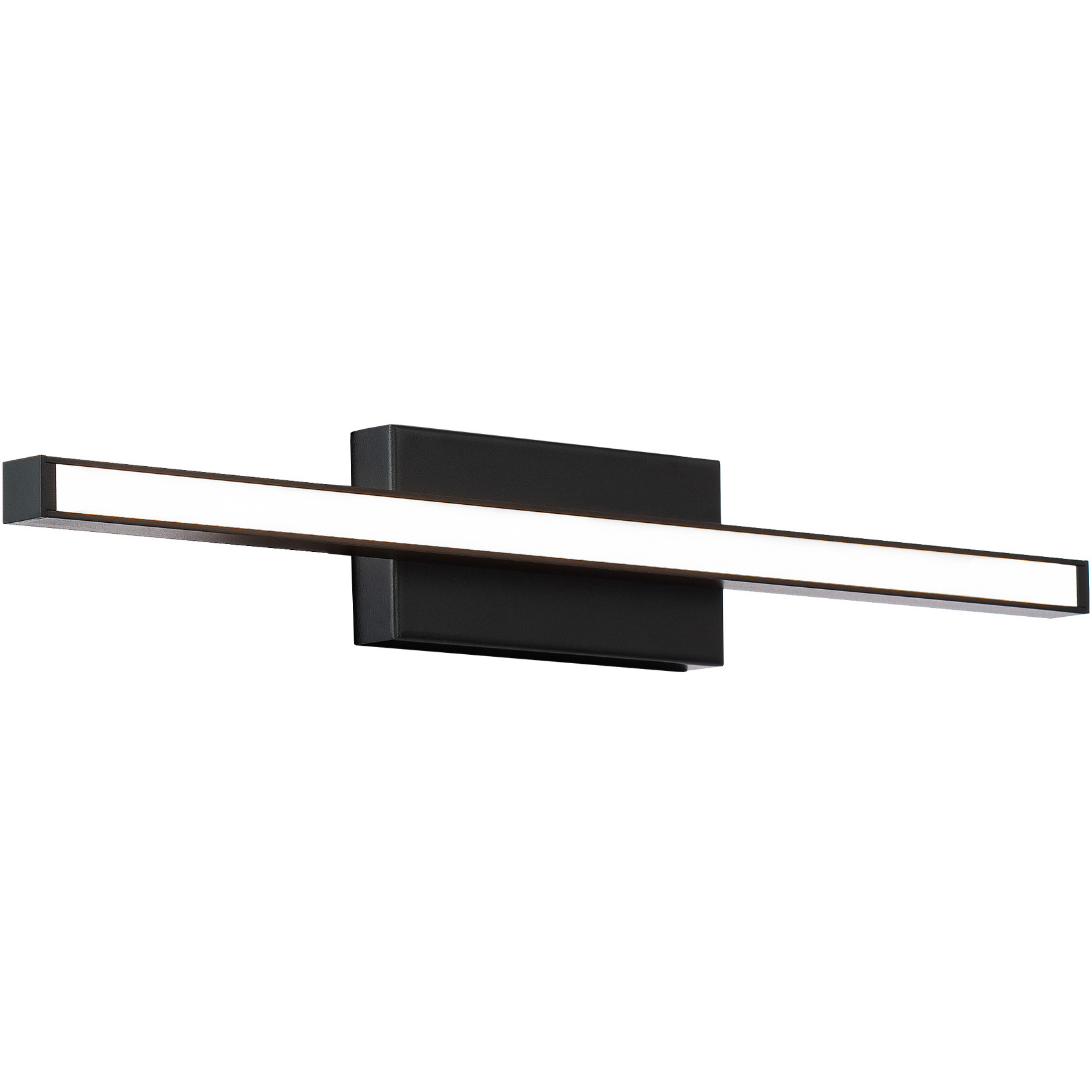 Parallax LED 18 inch Black Bath Vanity & Wall Light, dweLED