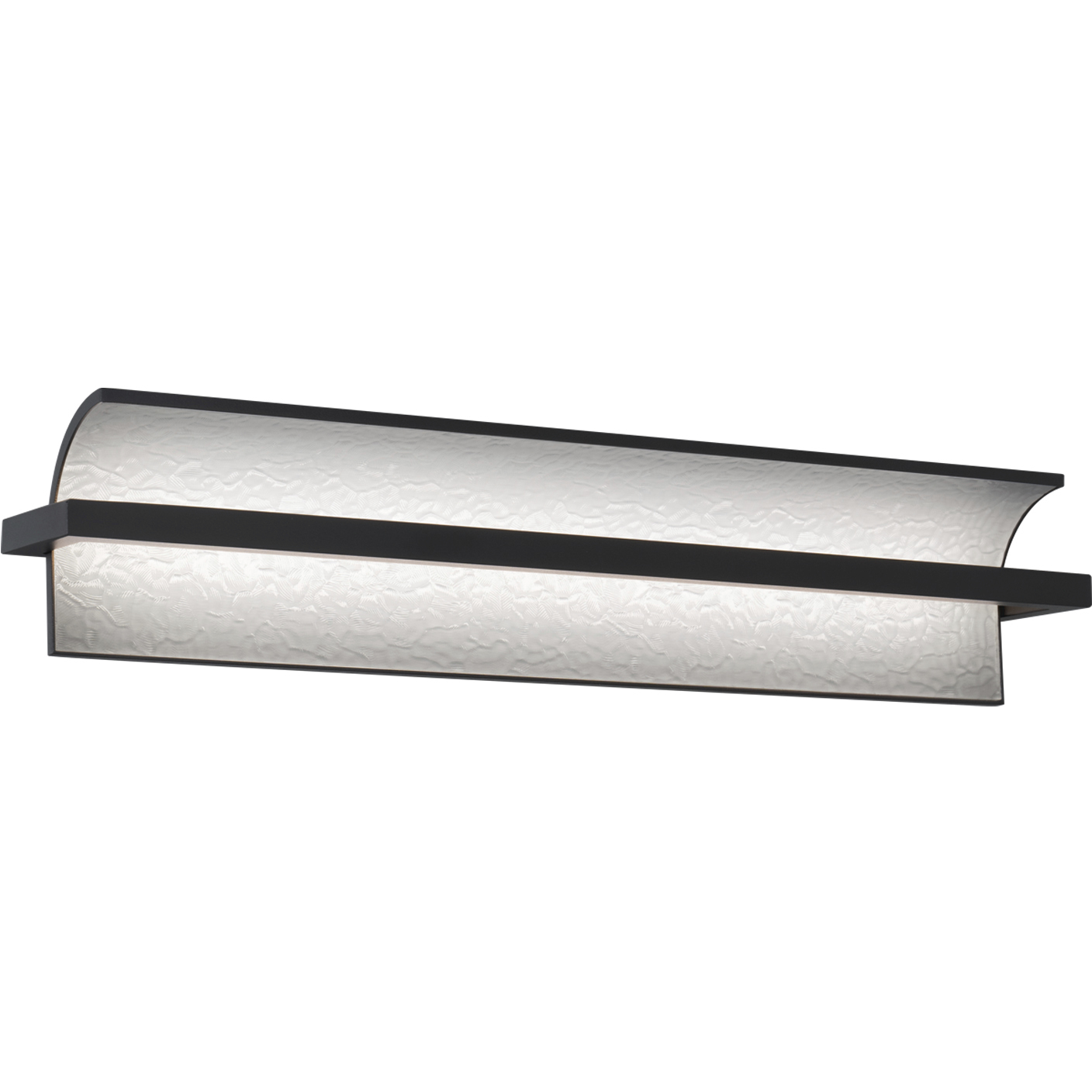 Shard LED 24 inch Black Bath Vanity & Wall Light in 2700K, dweLED