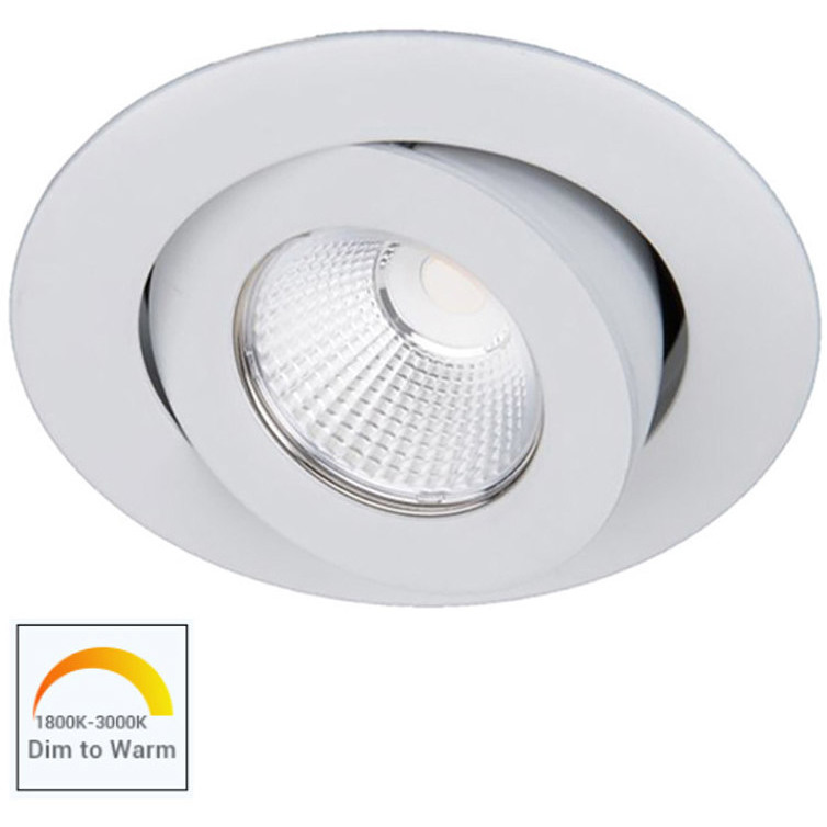 WAC Lighting R3BRA-SWD-WT Ocularc LED White Recessed Lighting in Spot ...