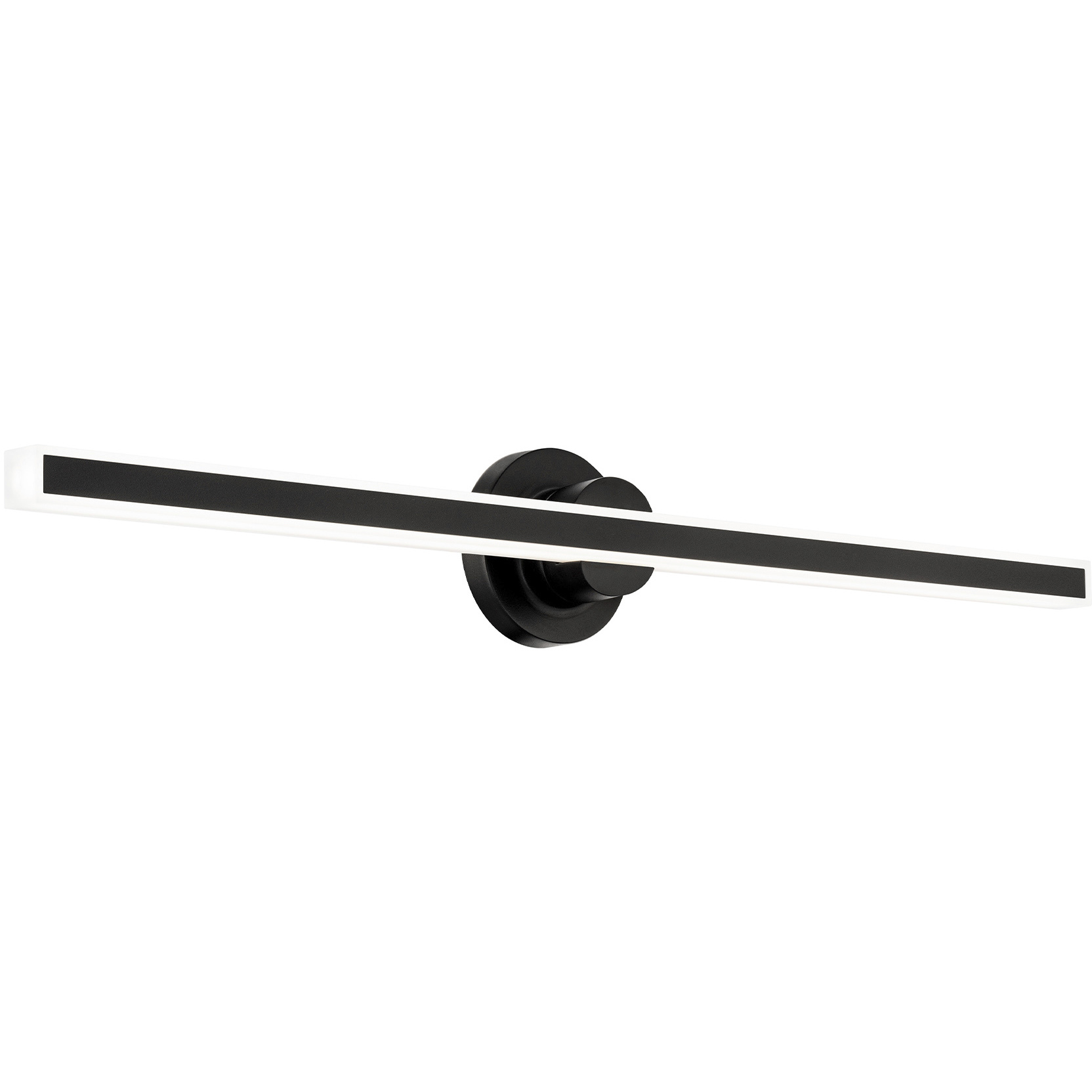 Bastone LED 36 inch Black Bath Vanity & Wall Light in 3000K, dweLED