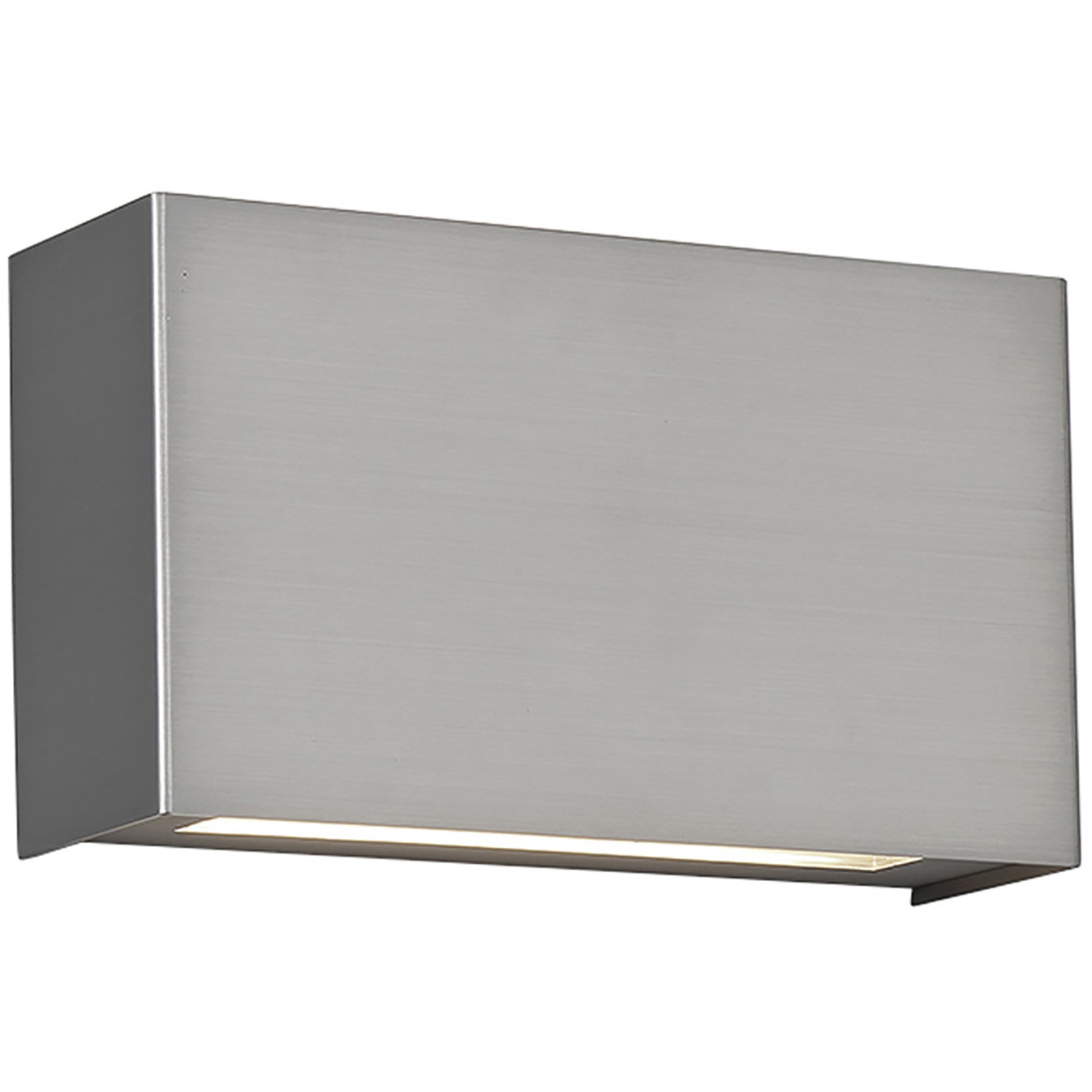Blok LED 12 inch Black Bath Vanity & Wall Light in 2700K, Satin Nickel, dweLED