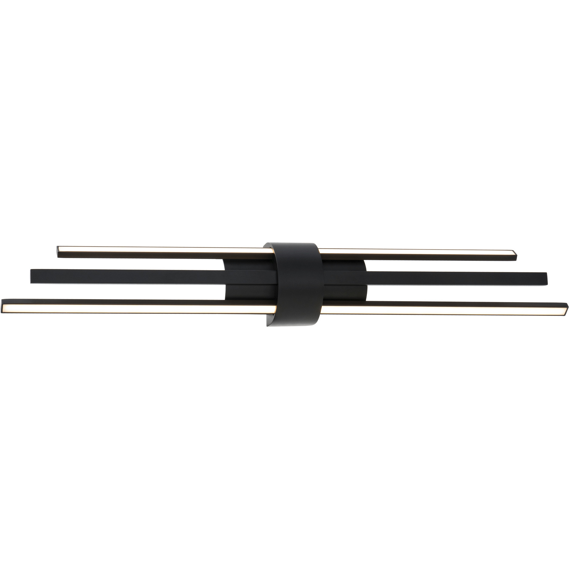 Melody LED 32 inch Black Bath Vanity & Wall Light, dweLED